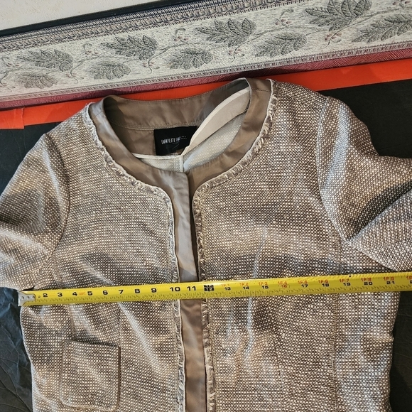 LAFAYETTE 148 New York Tweed Snap Front Blazer Pit To Pit 21" - Picture 9 of 10